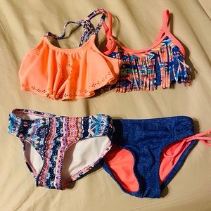 5 for $25 Girls justice and art class swimsuits